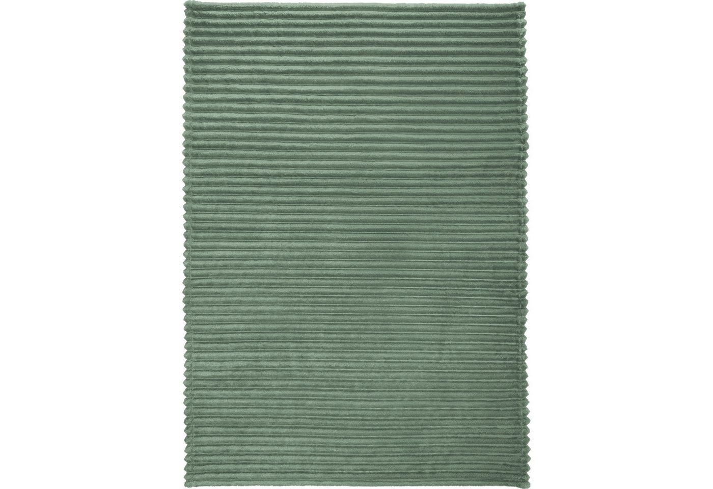 Wohndecke Wohndecke "Aosta", Erwin Müller, Fleece in Cordoptik Uni/Hoch- Tiefstruktur – Bild 2 von 5