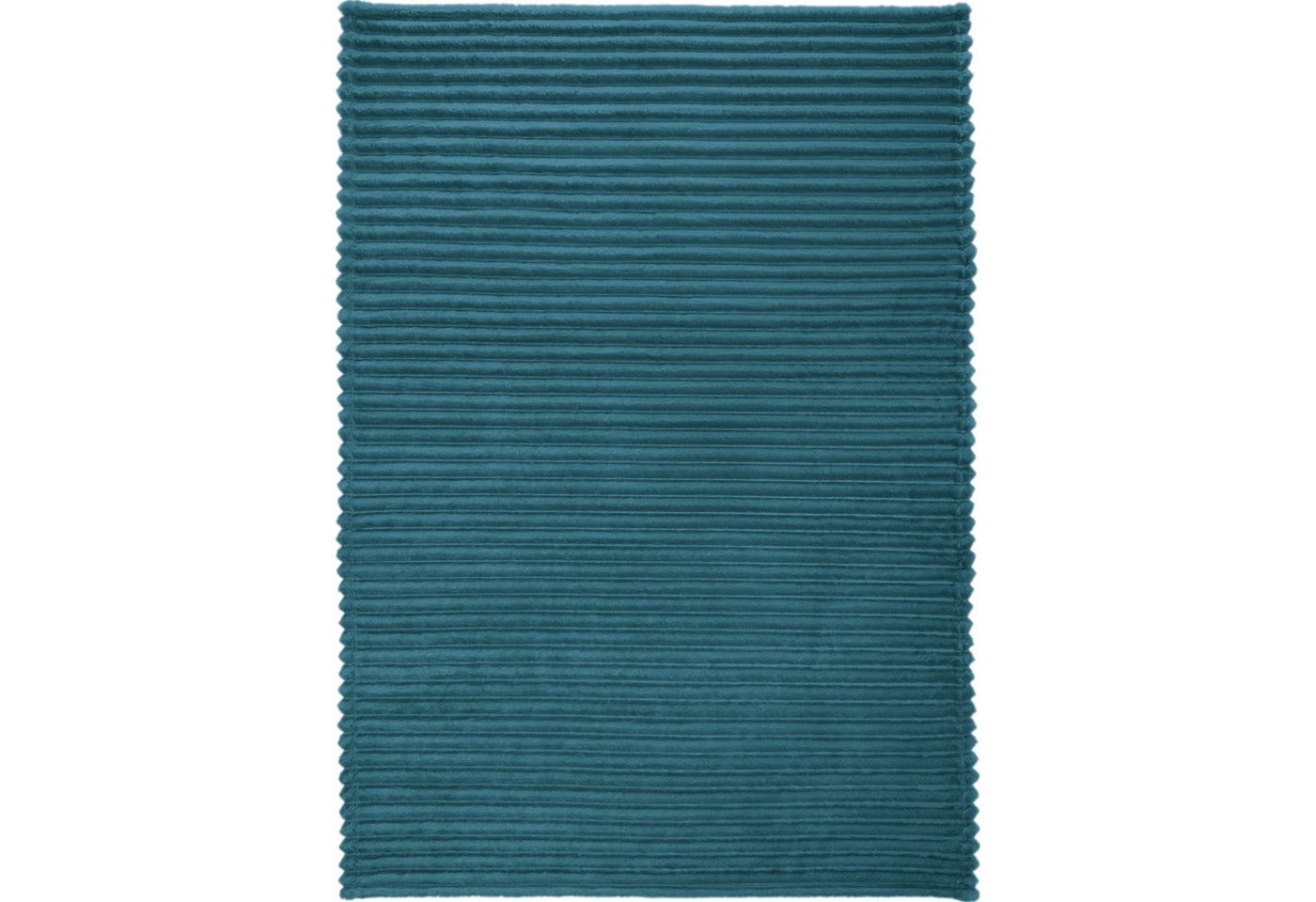 Wohndecke Wohndecke "Aosta" 2er-Pack, Erwin Müller, Fleece in Cordoptik Uni/Hoch- Tiefstruktur – Bild 2 von 5