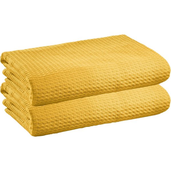 Wohndecke Sommerdecke "Siena" 2er-Pack, Erwin Müller, Baumwolle Uni