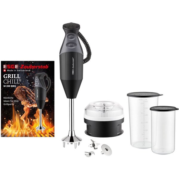 ESGE-Zauberstab Stabmixer M200 BBQ, 200 W, Stabmixer inkl. Zubehör - Swiss Made