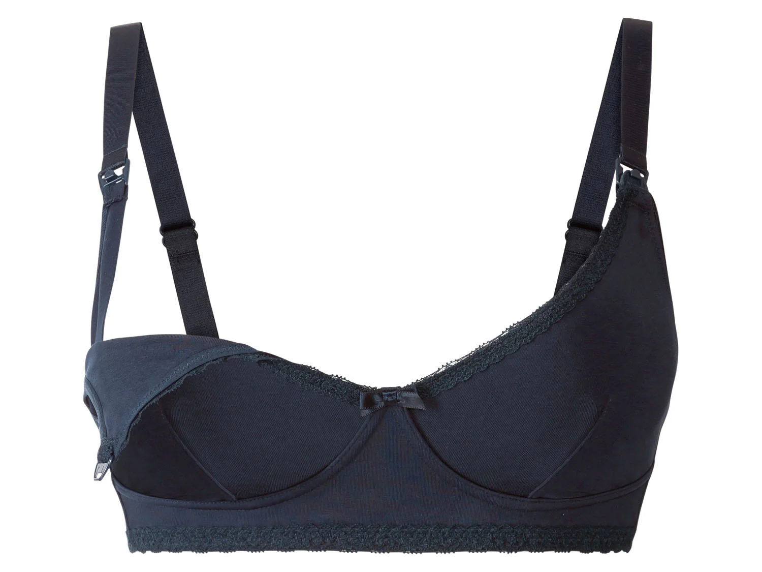 ESMARA® 2 Damen Still-BHs (marine/grau, 85D) – Bild 3 von 4