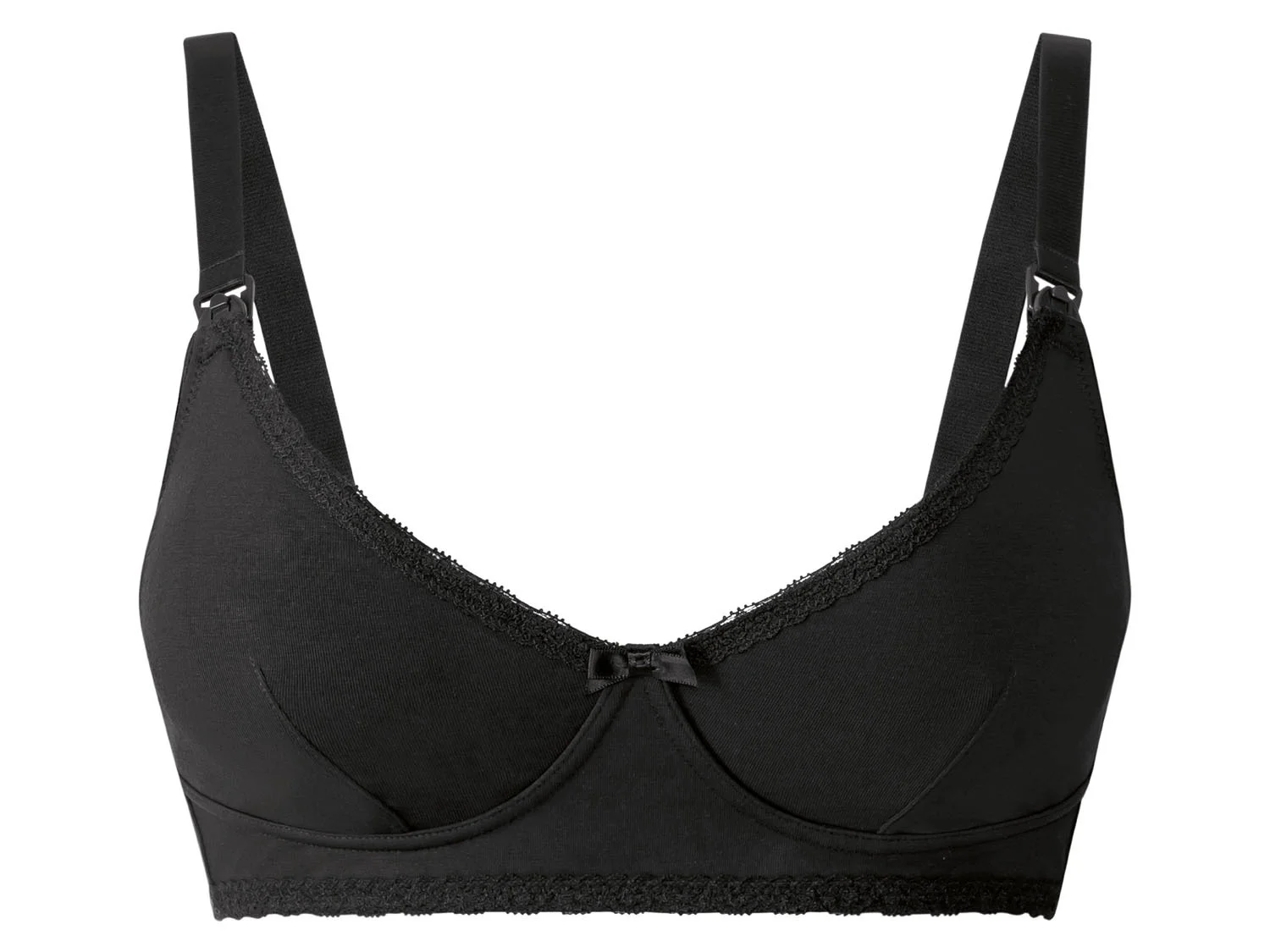 ESMARA® 2 Damen Still-BHs (Schwarz/weiß, 85E) – Bild 2 von 4