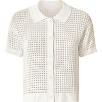 ESMARA® Damen Ajour-Cardigan (Weiß, XS(32/34))