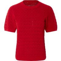 ESMARA® Damen Ajour-Pullover (Rot, M(40/42))