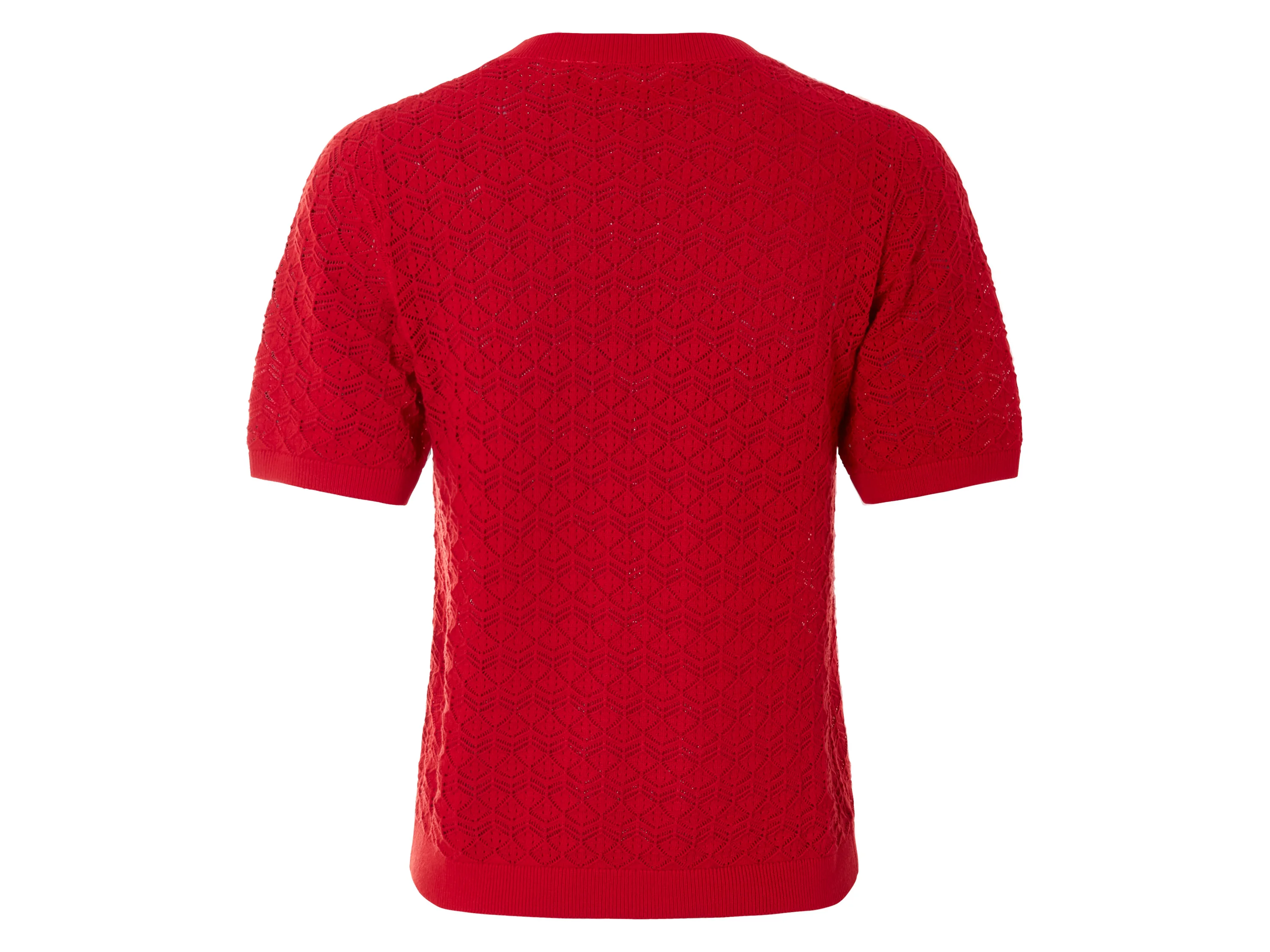 ESMARA® Damen Ajour-Pullover (Rot, L(44/46)) – Bild 3 von 3
