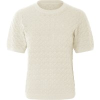 ESMARA® Damen Ajour-Pullover (Weiß, S(36/38))