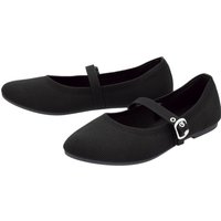 ESMARA® Damen Ballerina, faltbar (Schwarz, 40)