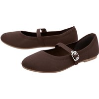 ESMARA® Damen Ballerina, faltbar (Braun, 41)