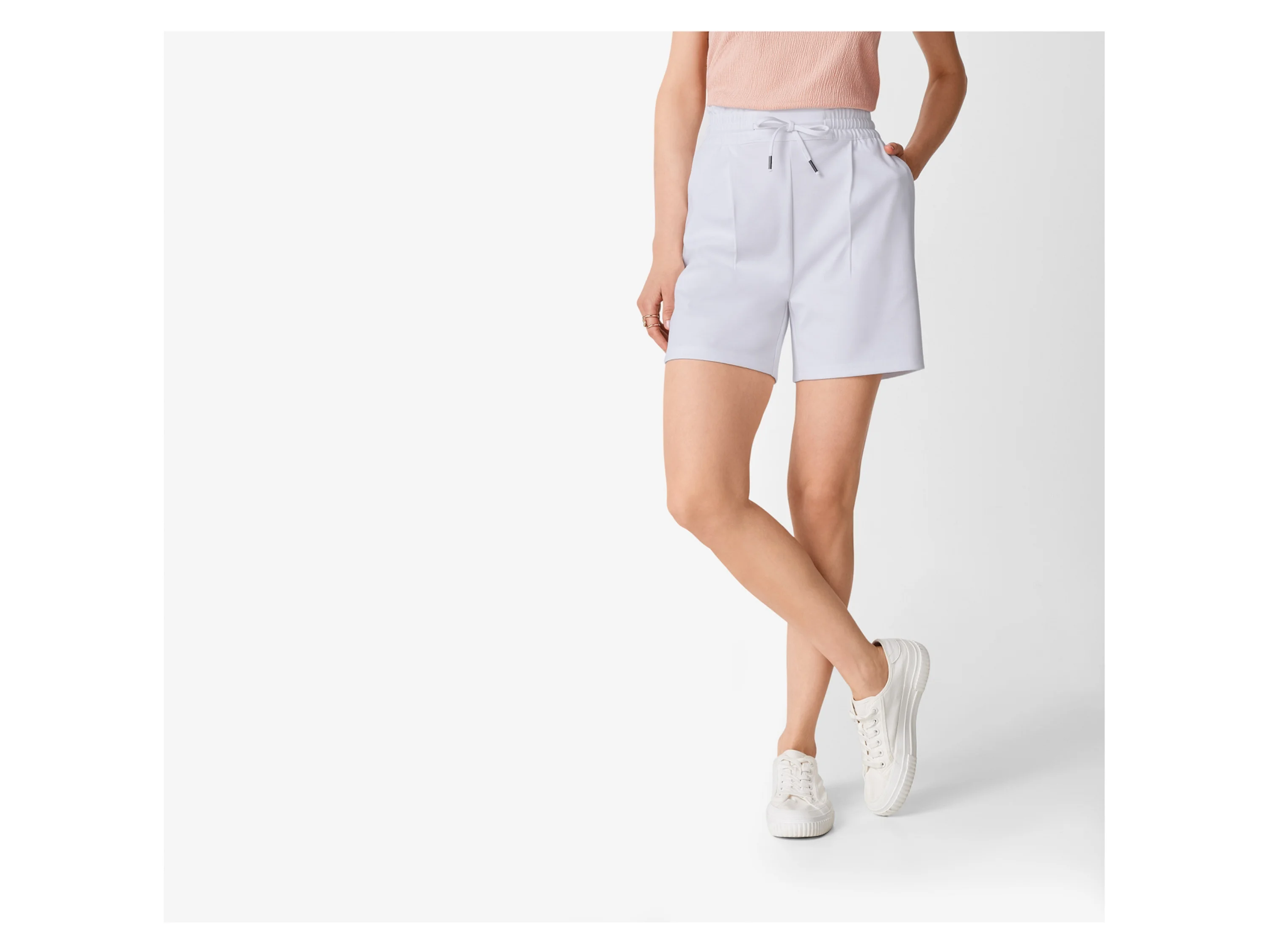 ESMARA® Damen Bermuda (Weiß, L(44/46)) – Bild 2 von 3