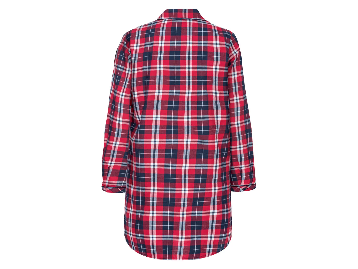 ESMARA® Damen Bigshirt, Flanell (Karo/rot, XS (32/34)) – Bild 2 von 2