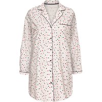 ESMARA® Damen Bigshirt, Flanell (Punkte, XS (32/34))