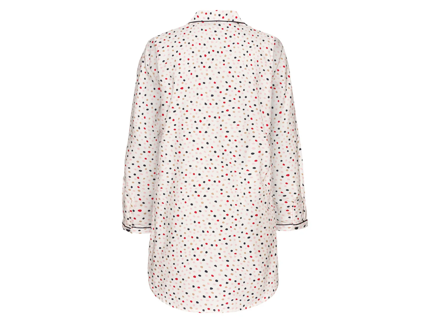 ESMARA® Damen Bigshirt, Flanell (Punkte, XS (32/34)) – Bild 3 von 3