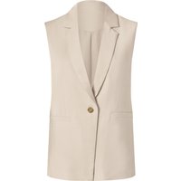 ESMARA® Damen Blazer ärmellos (Beige, 46)
