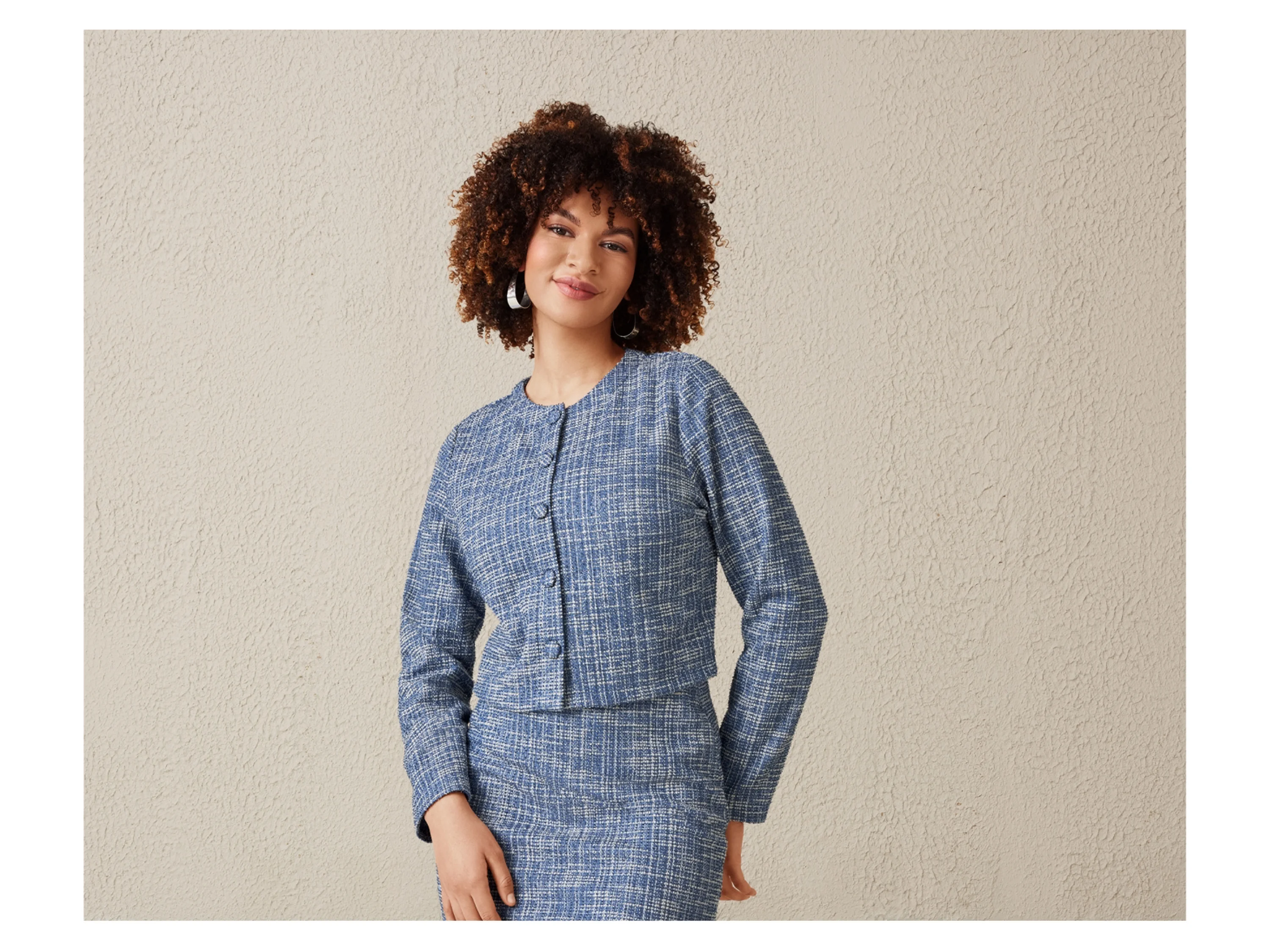 ESMARA® Damen Blazer (Blau, 42) – Bild 2 von 4
