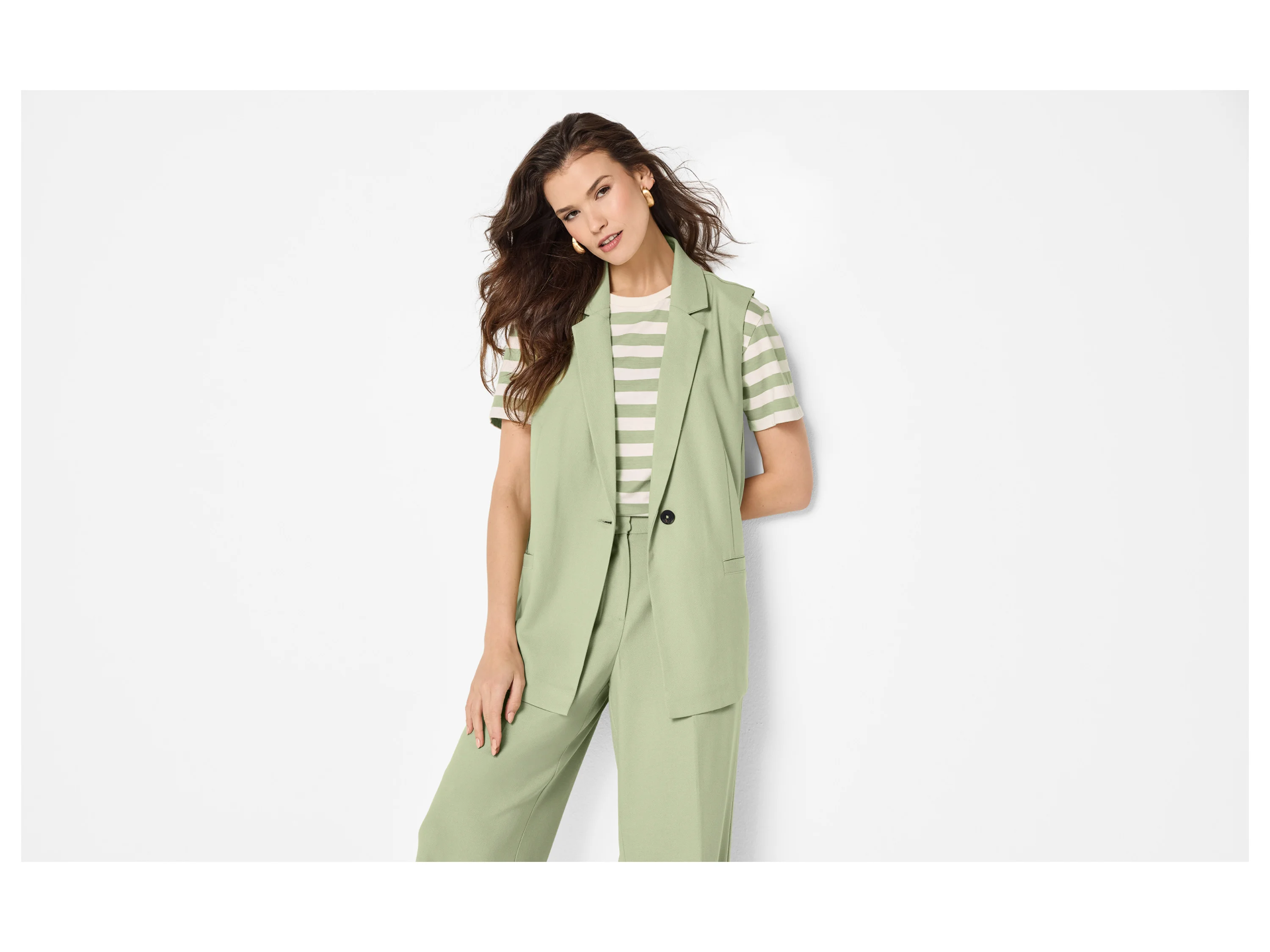 ESMARA® Damen Blazer-Weste (Mint, 38) – Bild 2 von 4