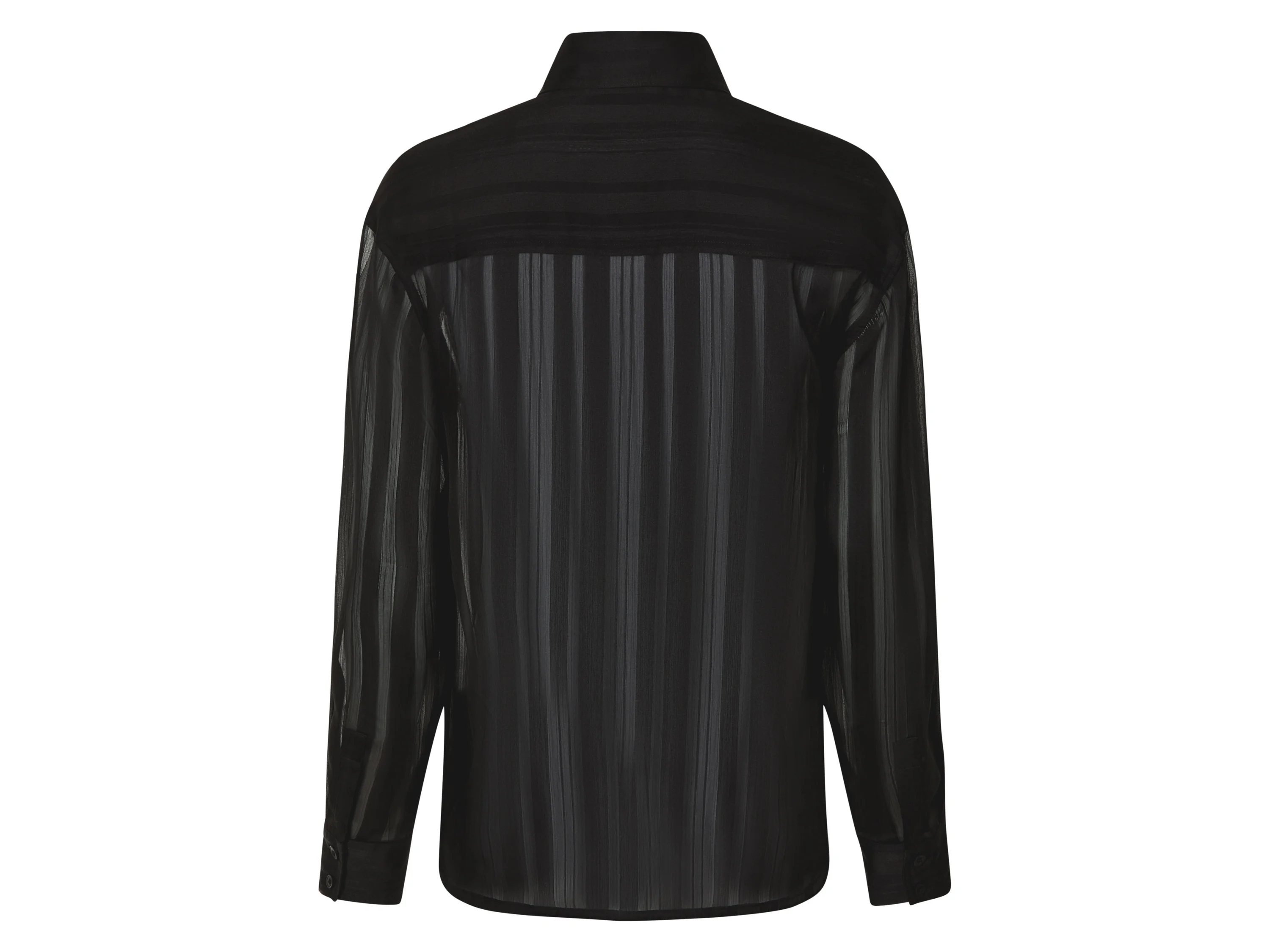 ESMARA® Damen Bluse, leger geschnitten mit abgerundetem Saum (Schwarz, 42) – Bild 3 von 4