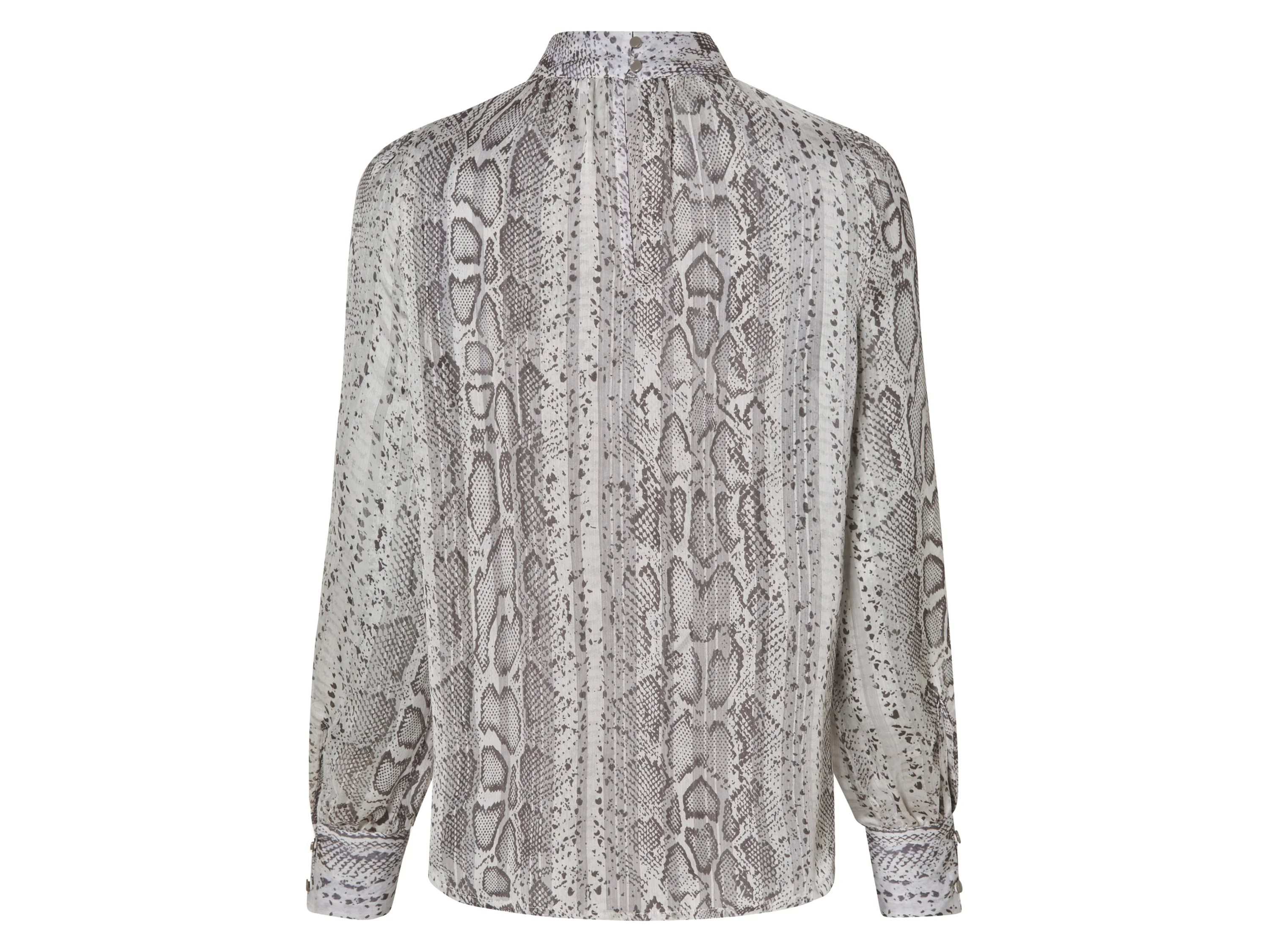 ESMARA® Damen Bluse, leger geschnitten mit abgerundetem Saum (Grau, 42) – Bild 3 von 4
