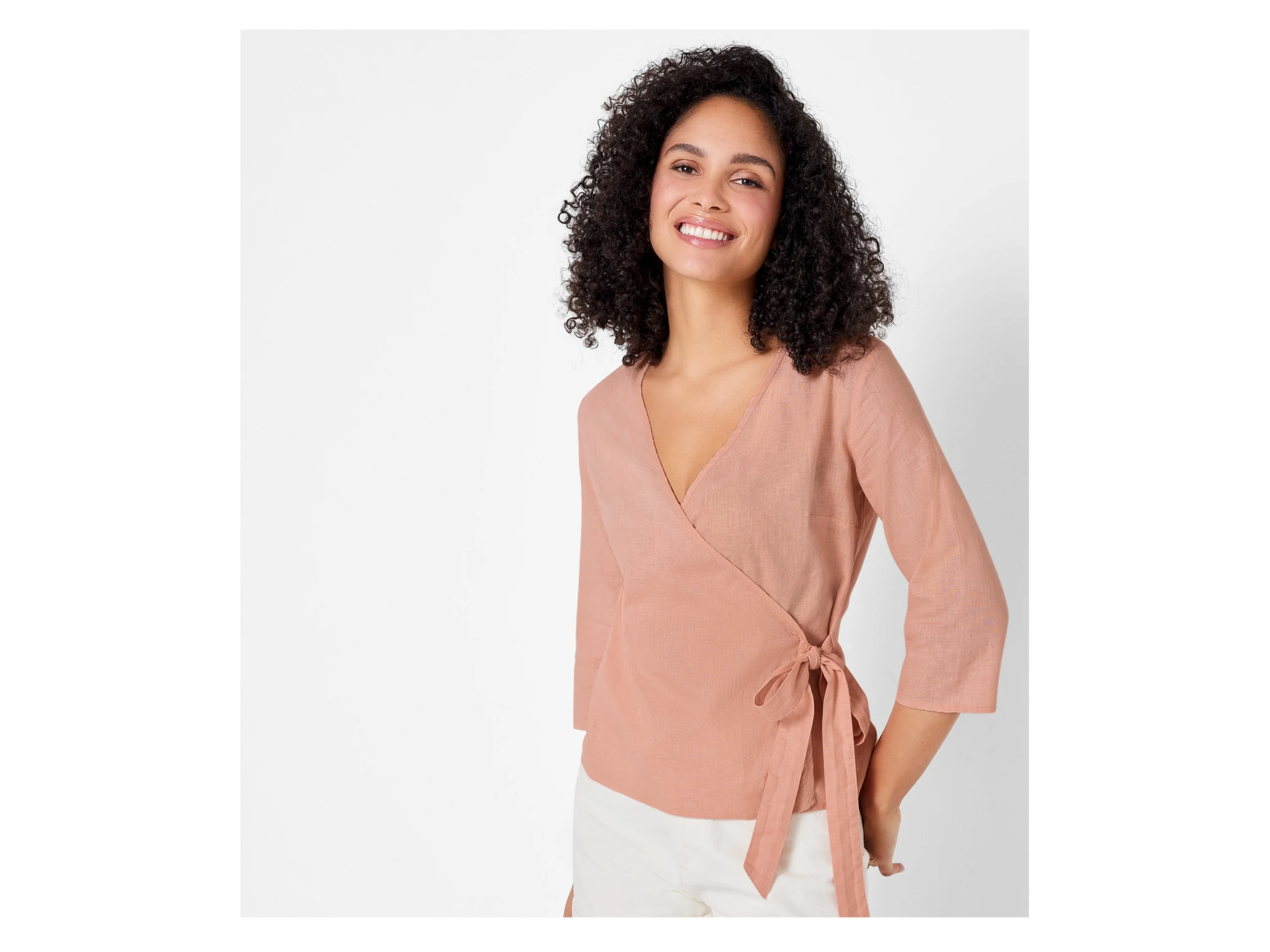 ESMARA® Damen Bluse (Koralle, 38) – Bild 2 von 4