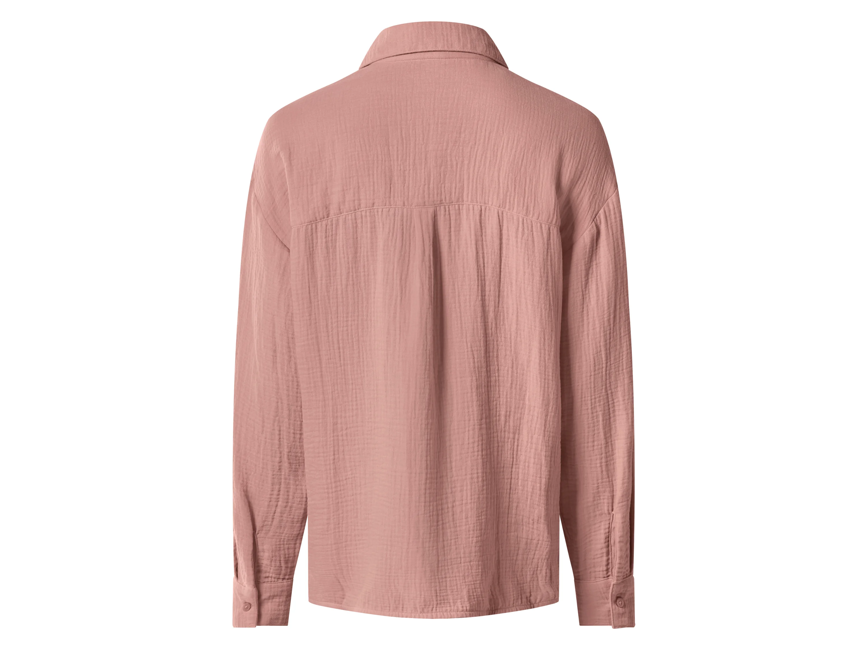 ESMARA® Damen Bluse langarm Musselin (Rose, XS(32/34)) – Bild 3 von 4