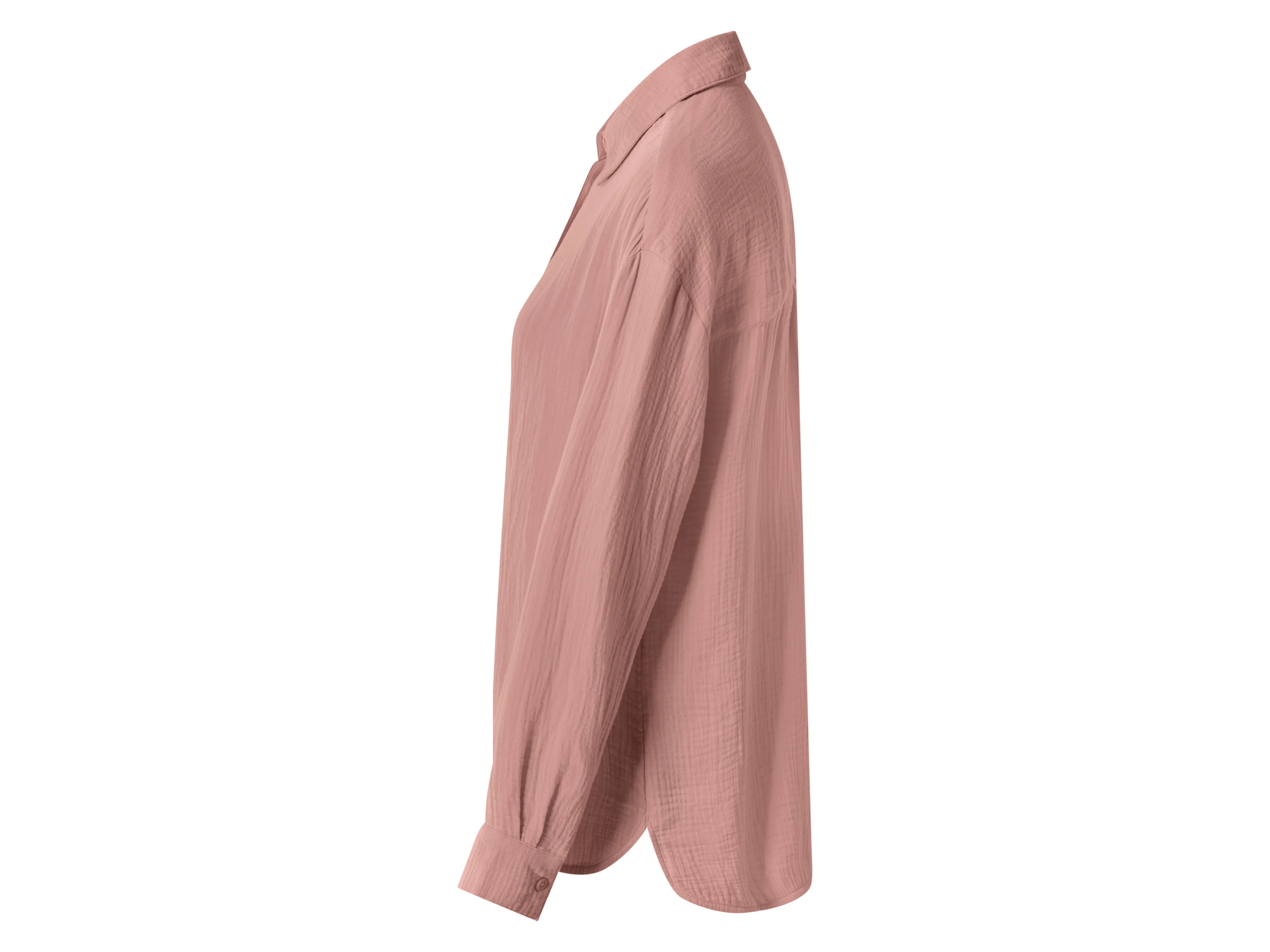 ESMARA® Damen Bluse langarm Musselin (Rose, XS(32/34)) – Bild 4 von 4