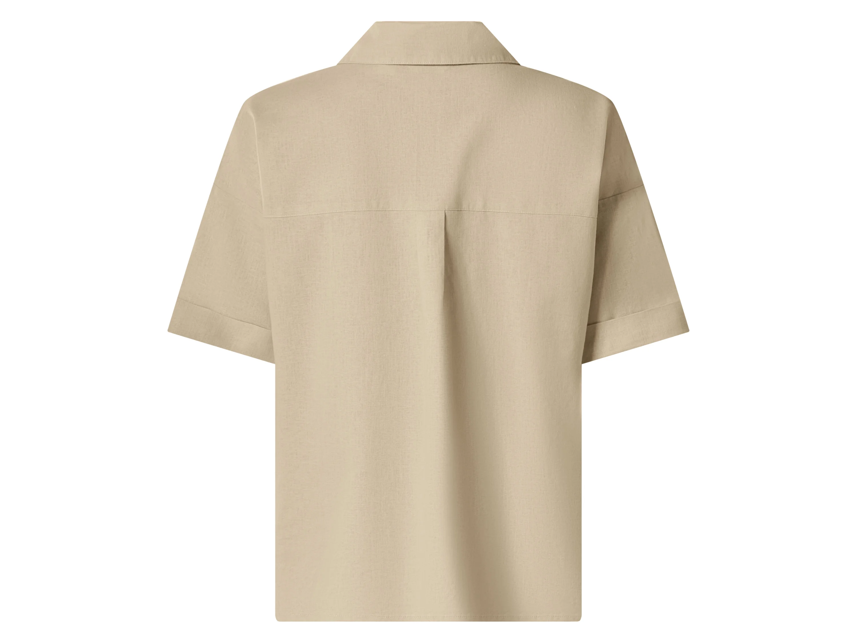 ESMARA® Damen Bluse mit Leinen (Beige, S(36/38)) – Bild 3 von 4