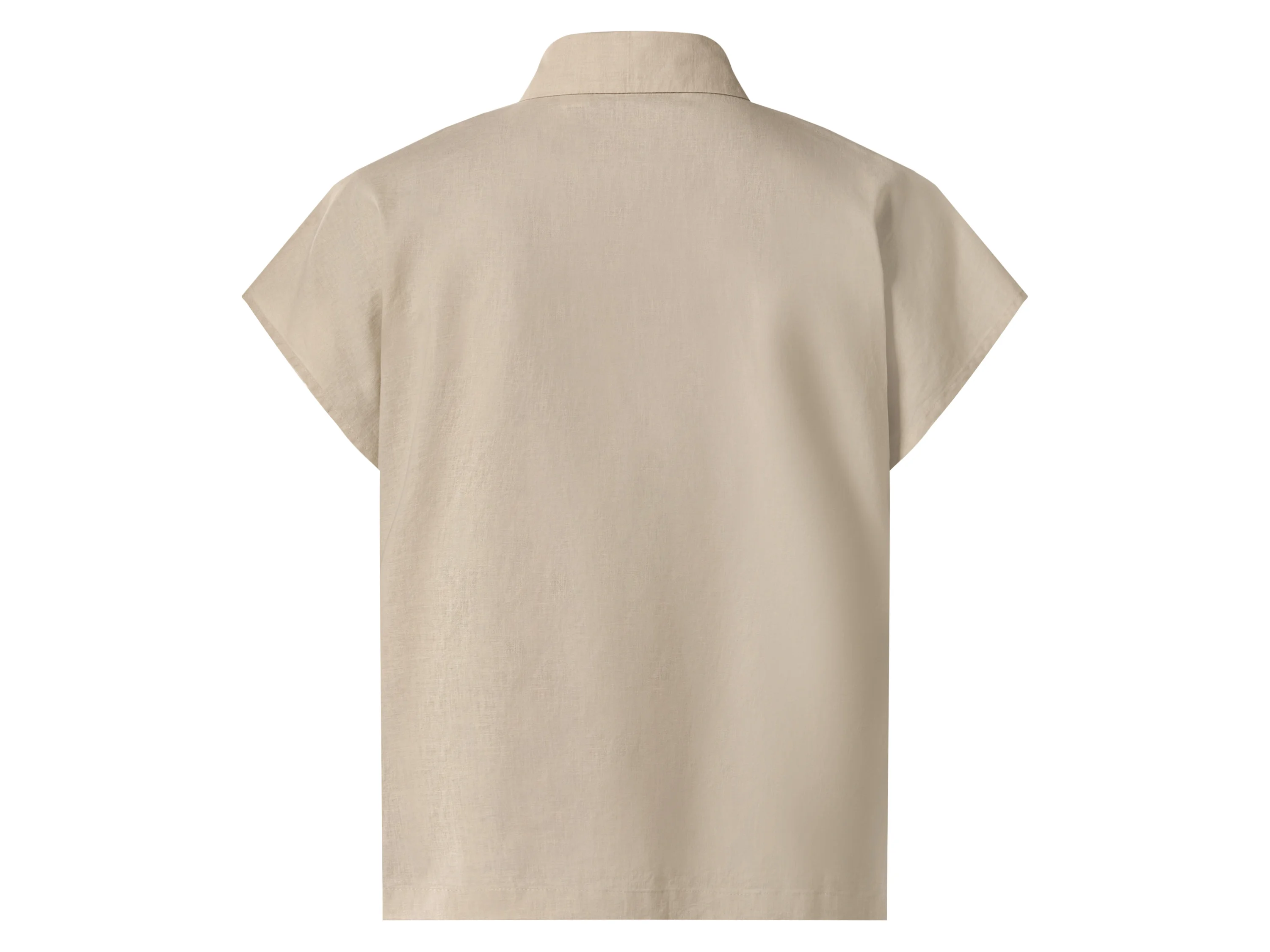 ESMARA® Damen Bluse mit Leinen (Beige, S (36/38)) – Bild 3 von 3