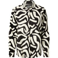 ESMARA® Damen Bluse mit Leinen (Gemustert, M(40/42))