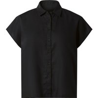 ESMARA® Damen Bluse mit Leinen (Schwarz, S (36/38))