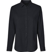 ESMARA® Damen Bluse mit Leinen (Schwarz, 40)