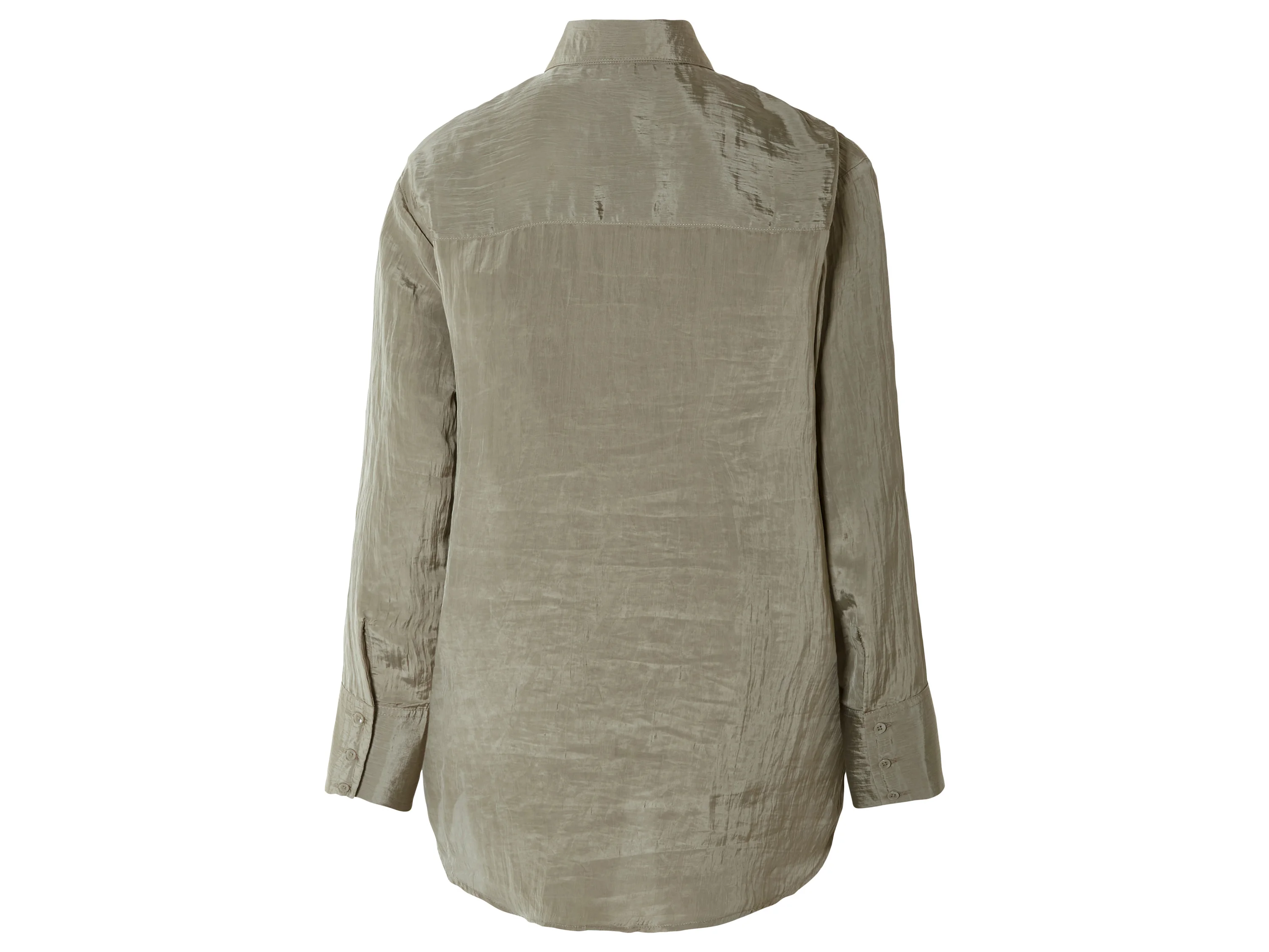 ESMARA® Damen Bluse (Oliv, 36) – Bild 3 von 4