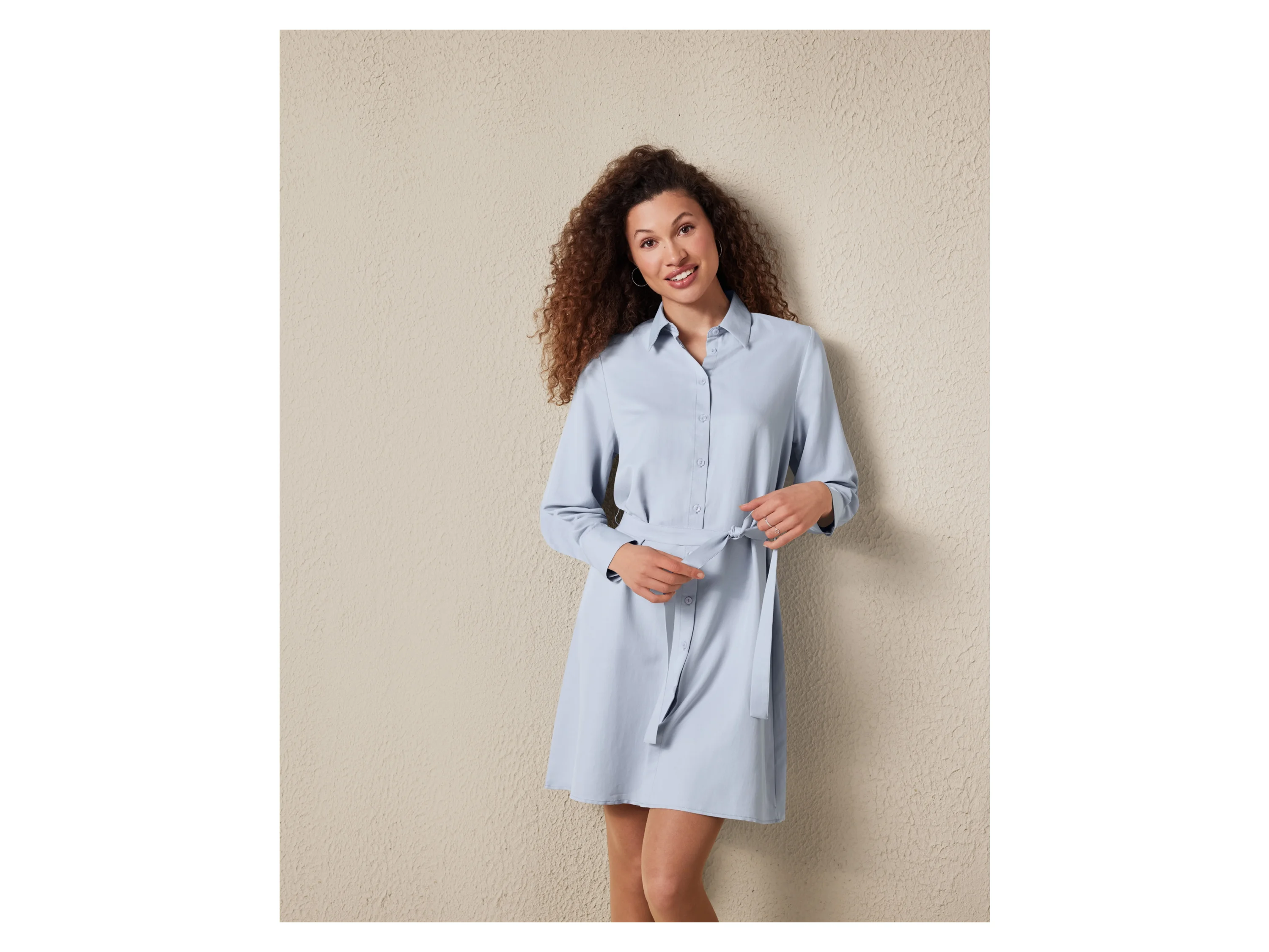ESMARA® Damen Blusenkleid (Hellblau, 38) – Bild 2 von 4
