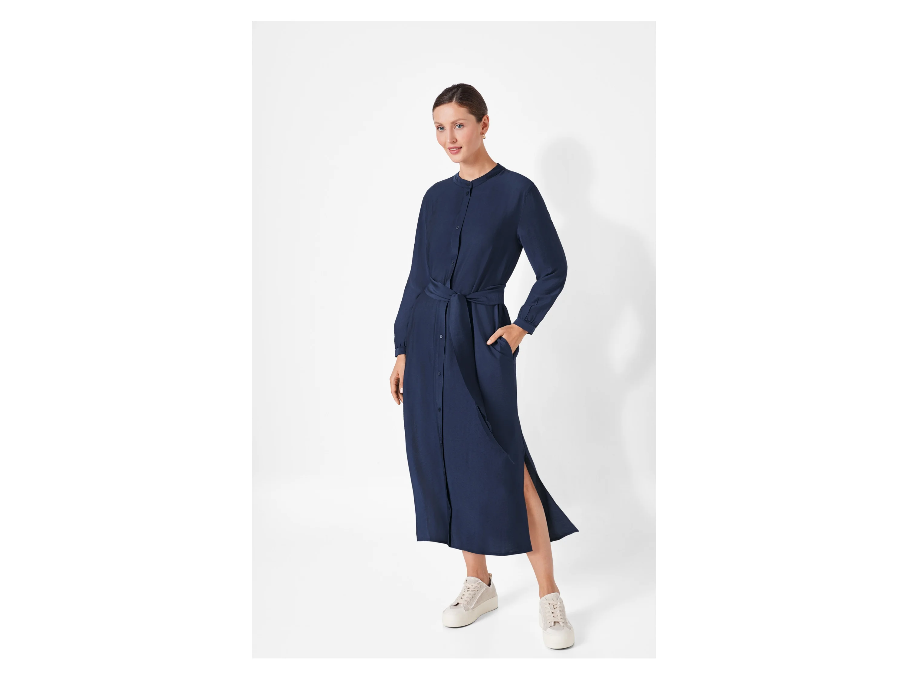 ESMARA® Damen Blusenkleid (Navy, 36) – Bild 3 von 4