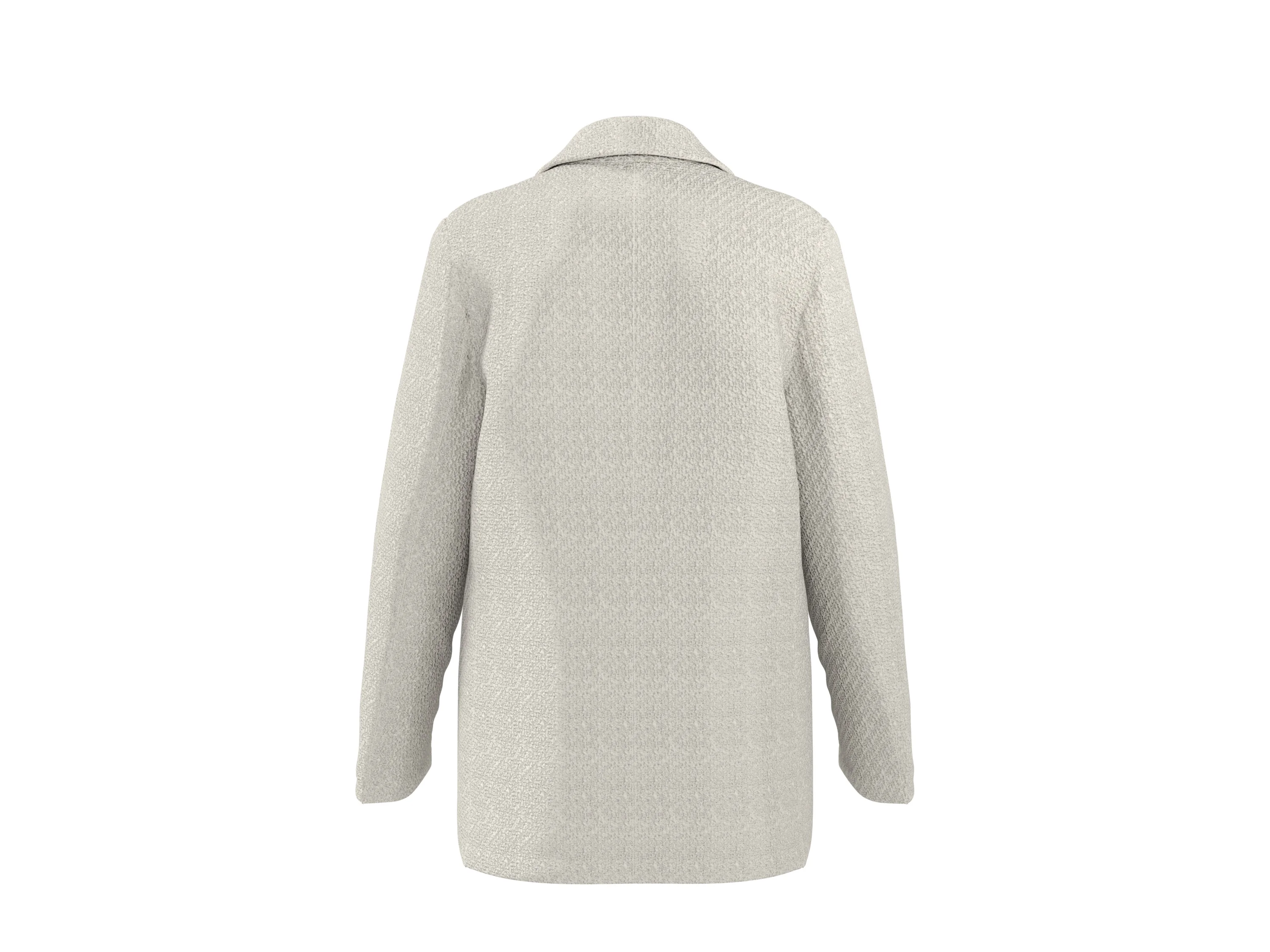 ESMARA® Damen Bouclé-Blazer (Creme, 38) – Bild 3 von 4