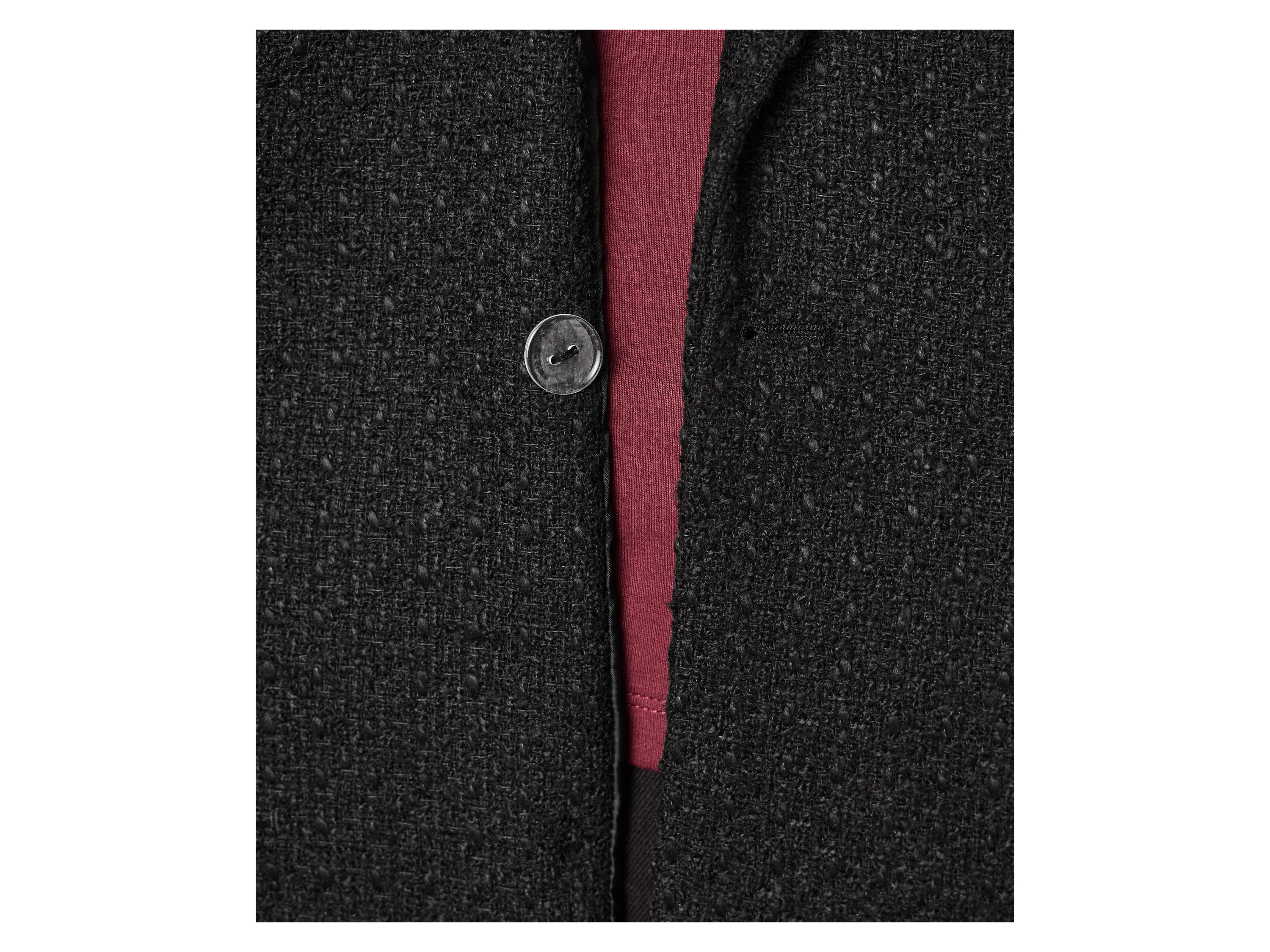 ESMARA® Damen Bouclé-Blazer (Schwarz, 36) – Bild 4 von 4