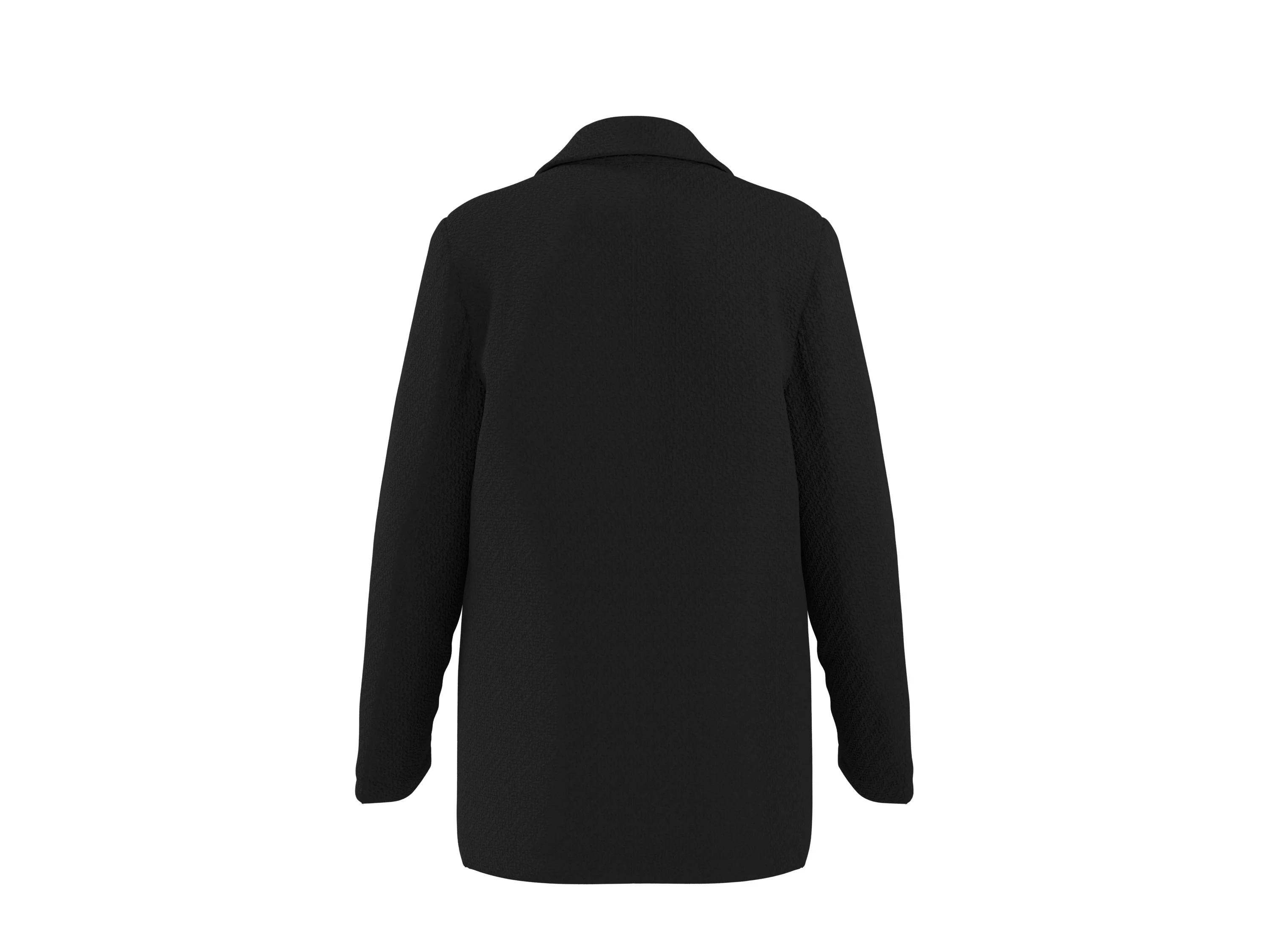 ESMARA® Damen Bouclé-Blazer (Schwarz, 38) – Bild 3 von 4
