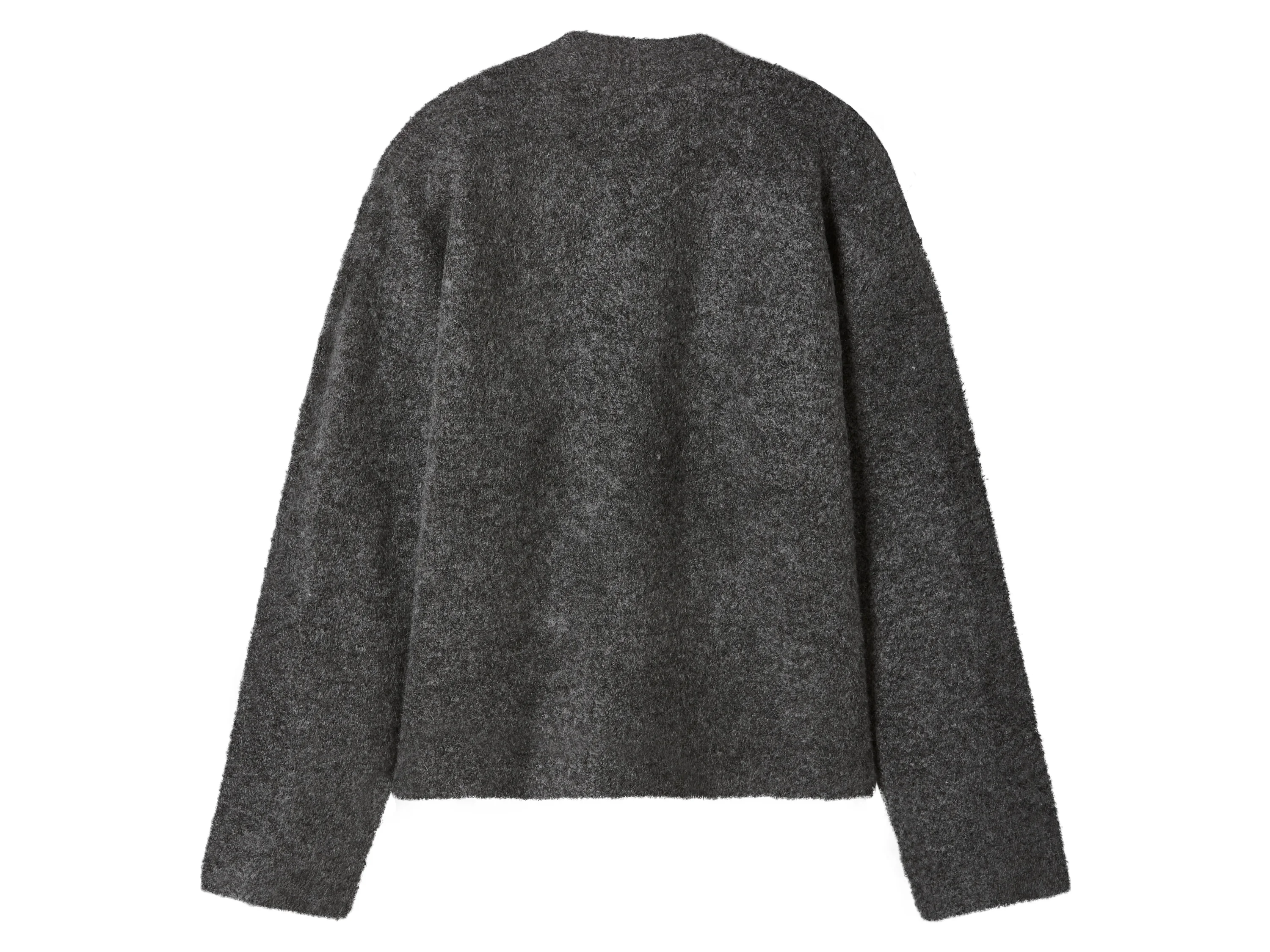 ESMARA® Damen Bouclé-Strickcardigan (Grau, M(40/42)) – Bild 3 von 3