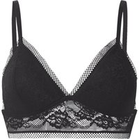 ESMARA® Damen Bralette mit Spitze (Schwarz, L(44/46))