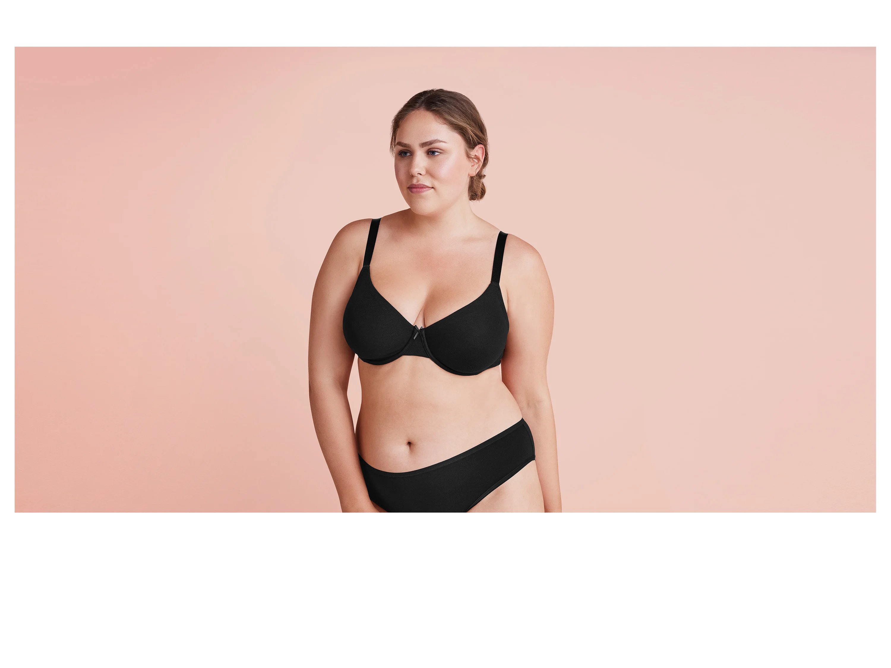 ESMARA® Damen Bügel BH gemouldet, 2 Stück (Schwarz/weiß, 90D) – Bild 2 von 4