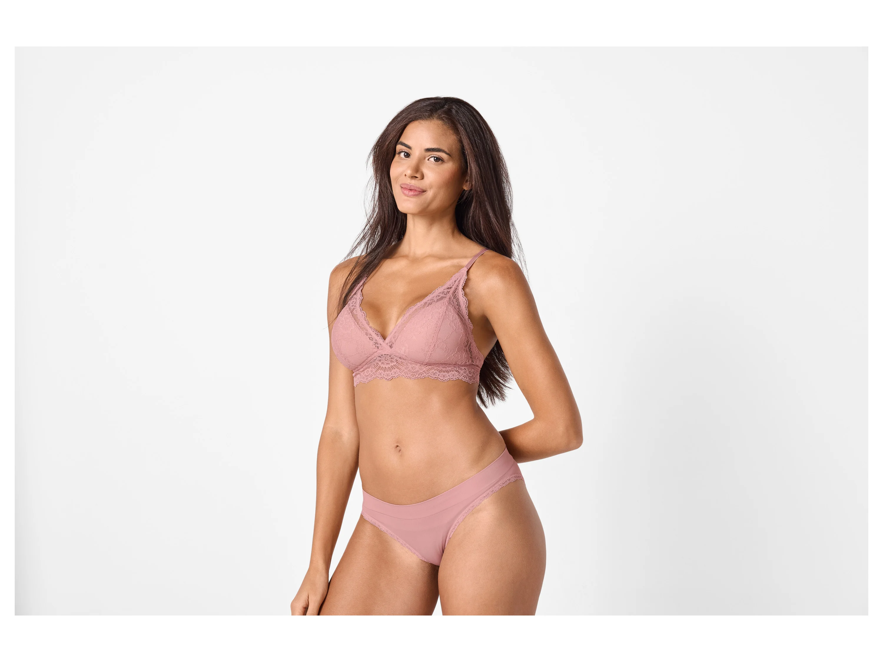 ESMARA® Damen Bustier mit Spitze (Pink, L(44/46)) – Bild 2 von 3