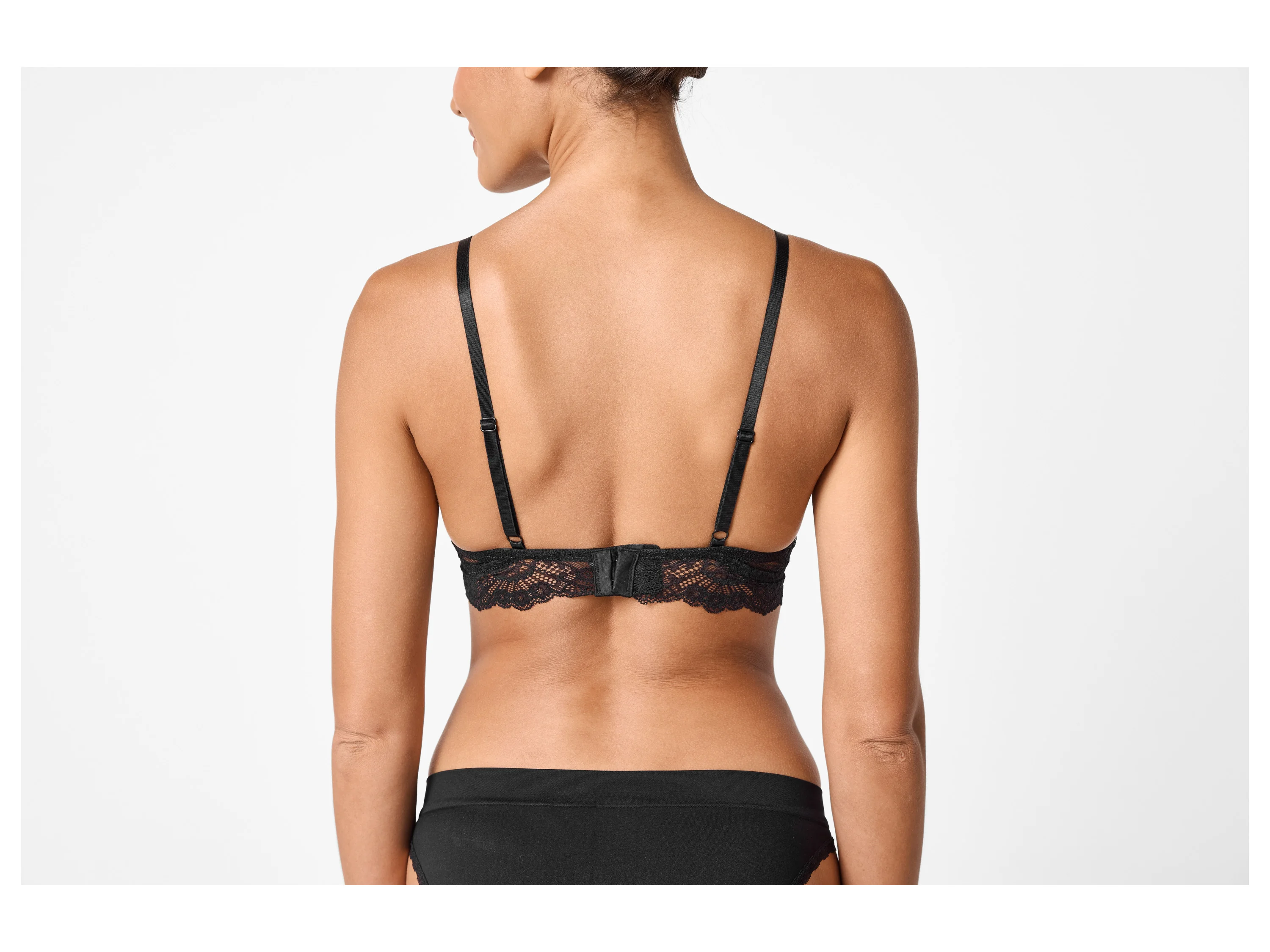 ESMARA® Damen Bustier mit Spitze (Schwarz, S(36/38)) – Bild 3 von 3
