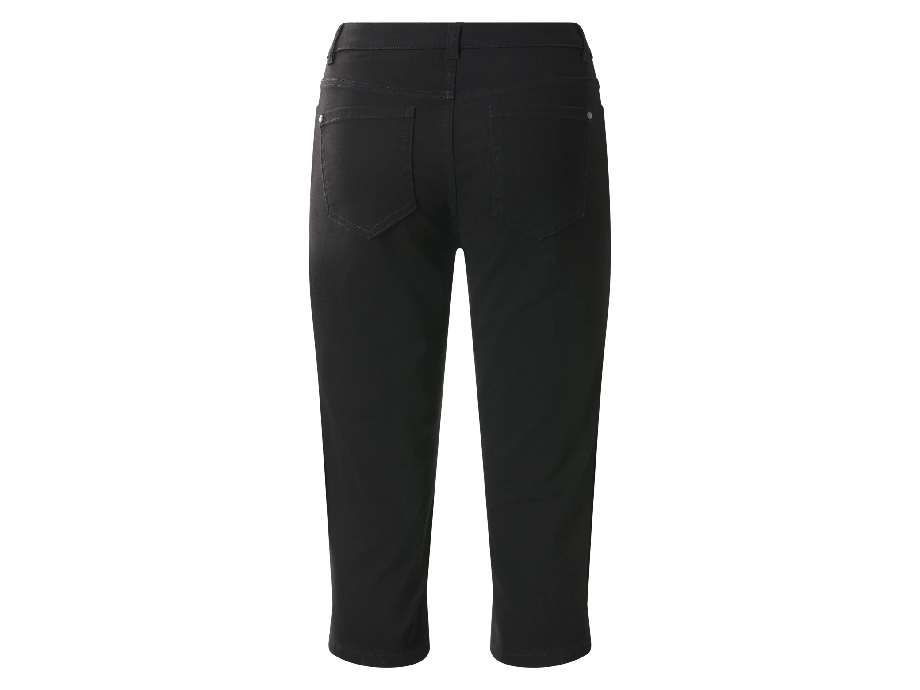 ESMARA® Damen Capri-Jeans, Skinny Fit (Schwarz, 34) – Bild 2 von 3
