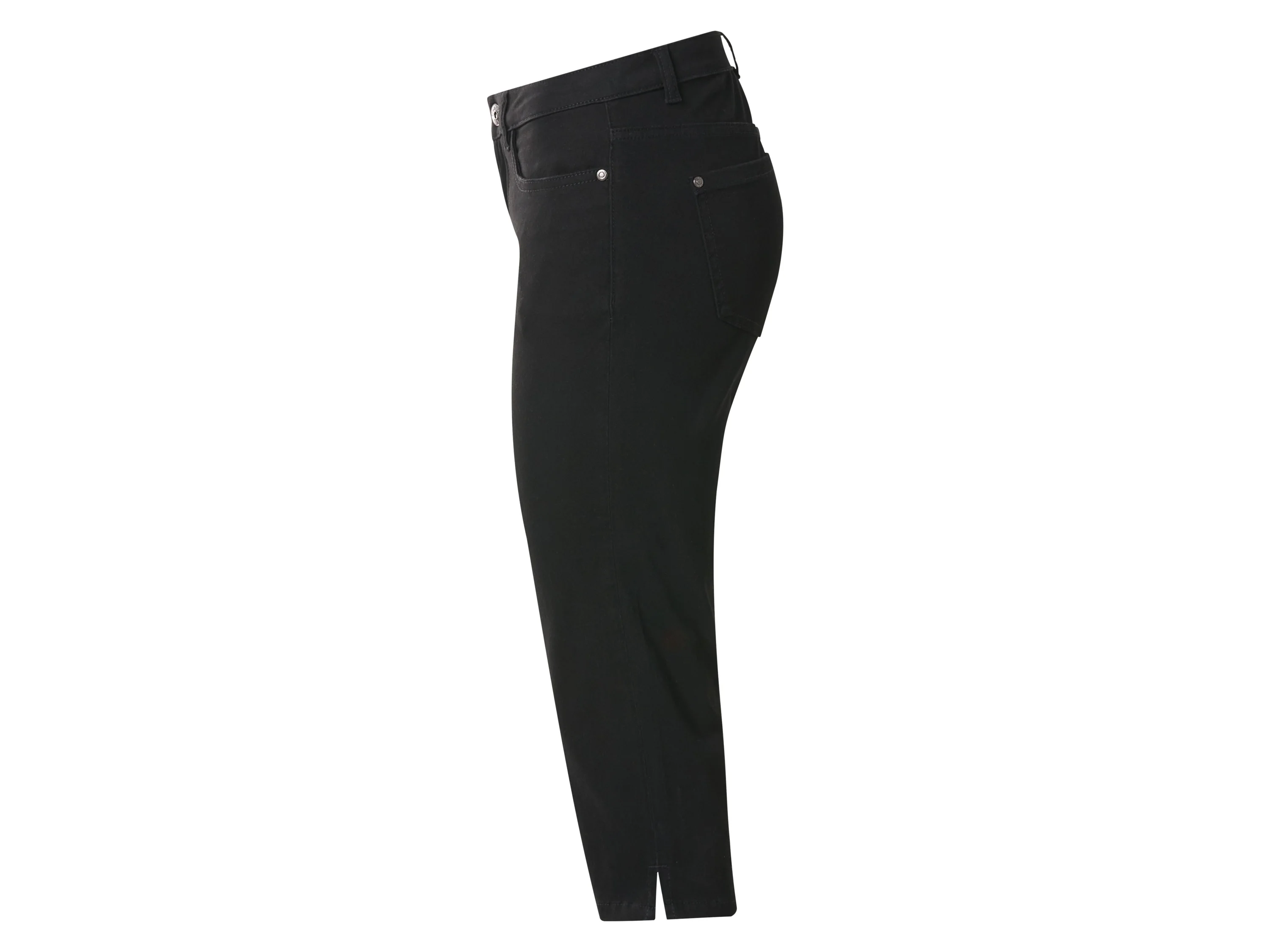ESMARA® Damen Capri-Jeans, Skinny Fit (Schwarz, 34) – Bild 3 von 3