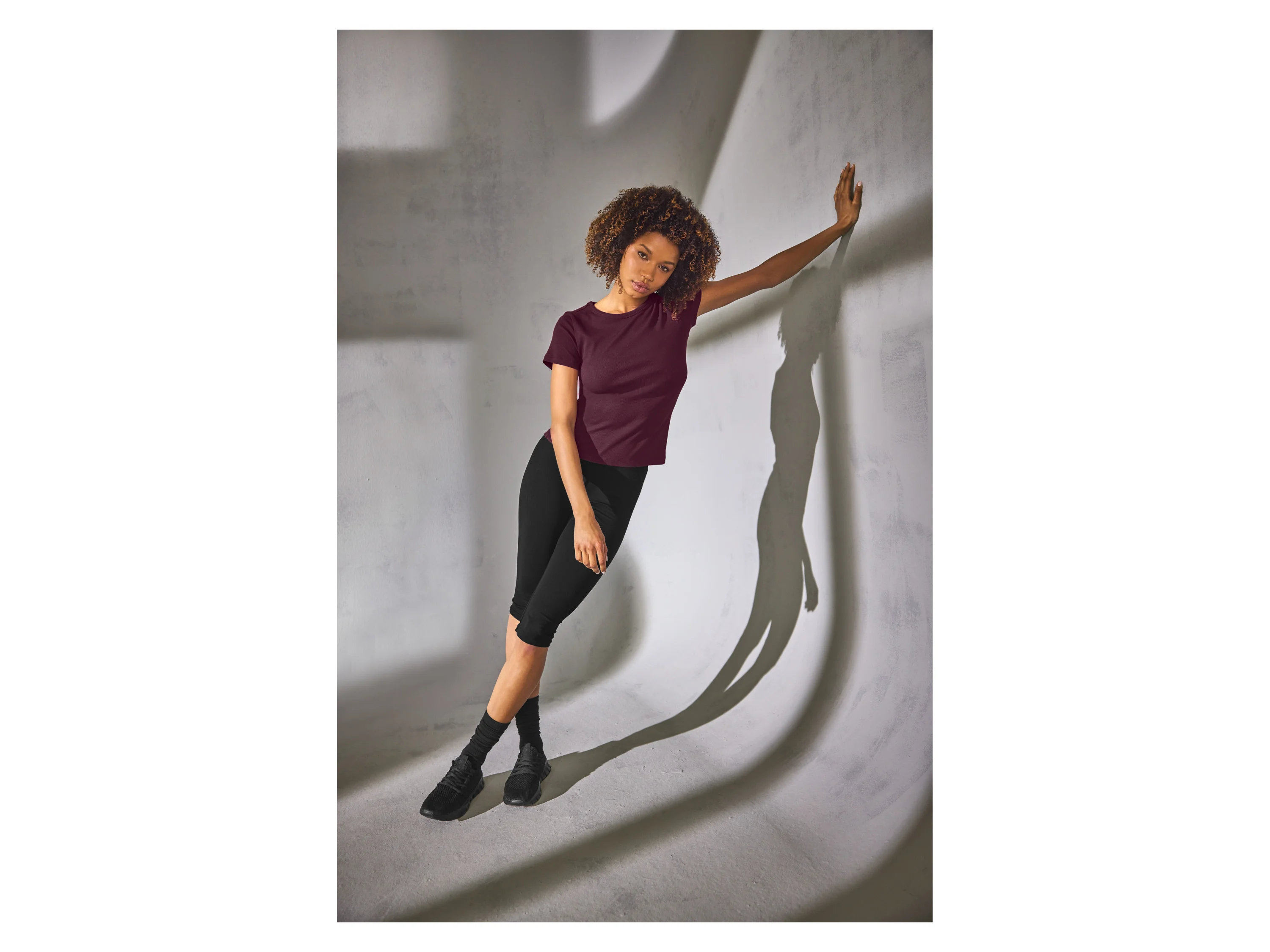 ESMARA® Damen Capri-Leggings (Schwarz, S(36/38)) – Bild 3 von 3
