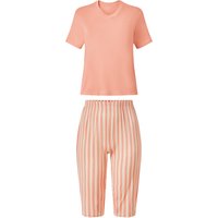 ESMARA® Damen Capri-Pyjama (Koralle, XXL (52/54))