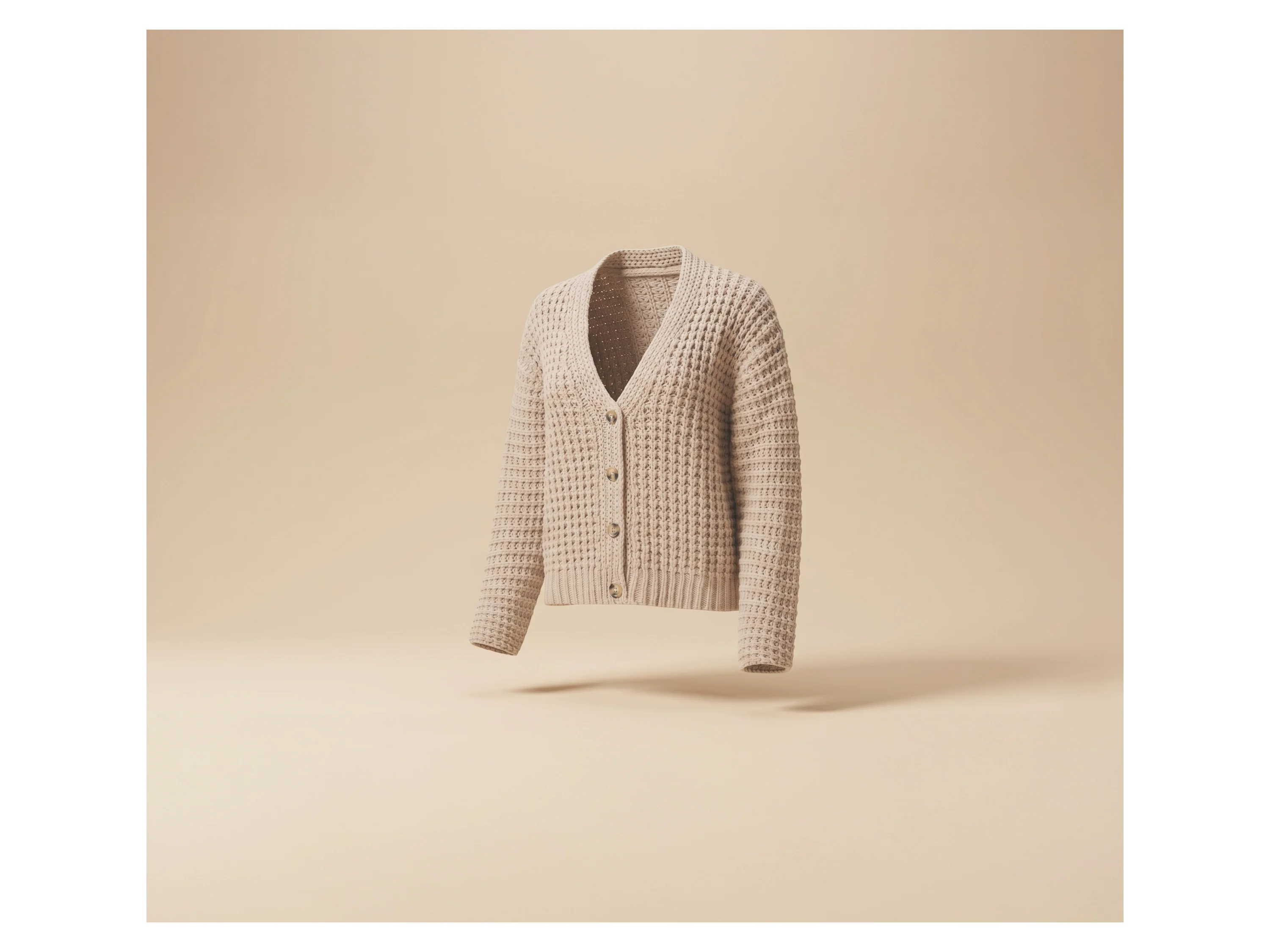 ESMARA® Damen Cardigan (Beige, M(40/42)) – Bild 4 von 4
