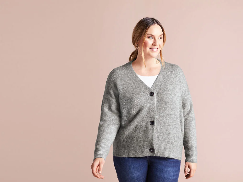 ESMARA® Damen Cardigan (Grau, XXL (52/54)) – Bild 2 von 3
