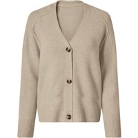 ESMARA® Damen Cardigan Grobstrick (Beige, L(44/46))