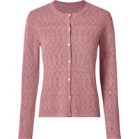 ESMARA® Damen Cardigan mit Leinen (Rose, M(40/42))