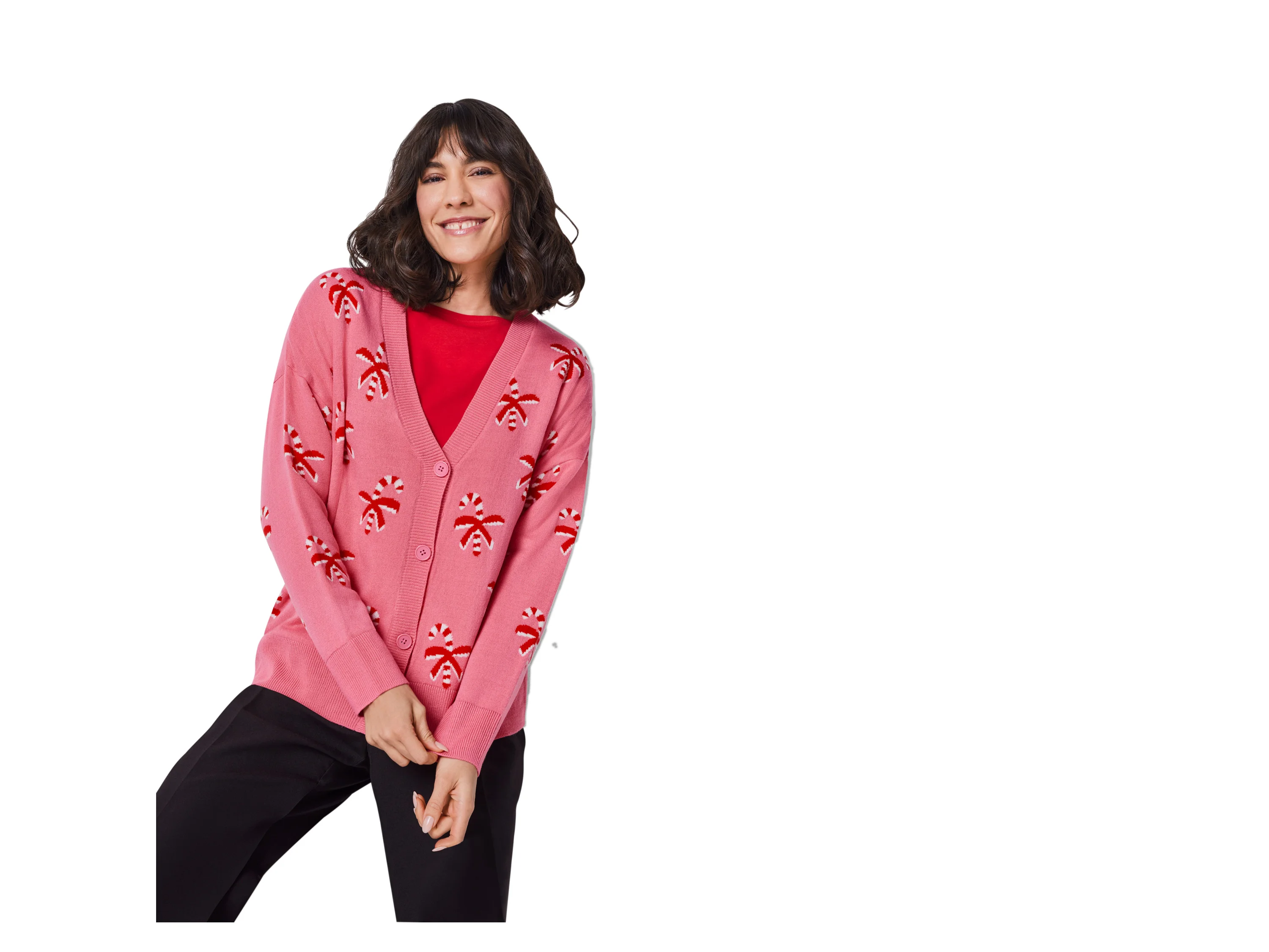 ESMARA® Damen Cardigan (Pink, L(44/46)) – Bild 4 von 4