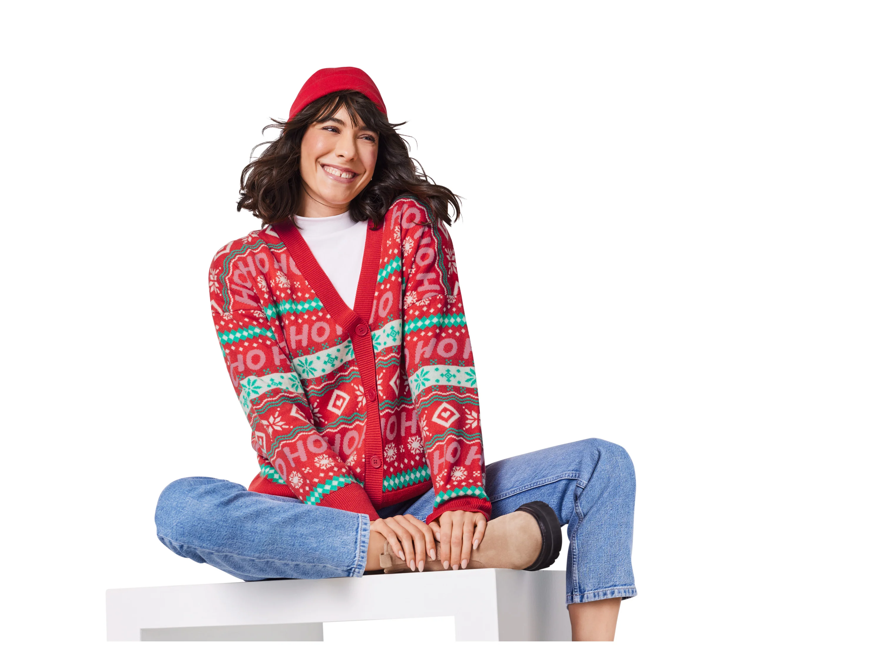 ESMARA® Damen Cardigan (Rot, M(40/42)) – Bild 4 von 4